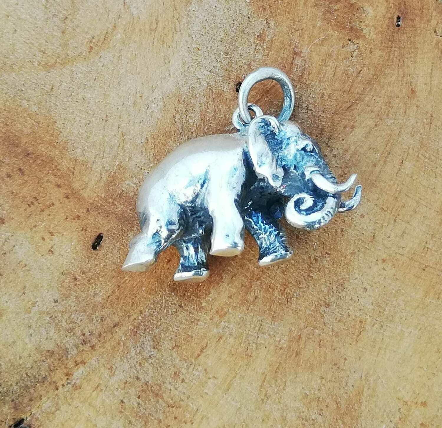 Elefant, Echt Silber 925 Anhänger