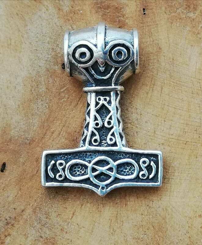 Thors Hammer, Echt Silber 925