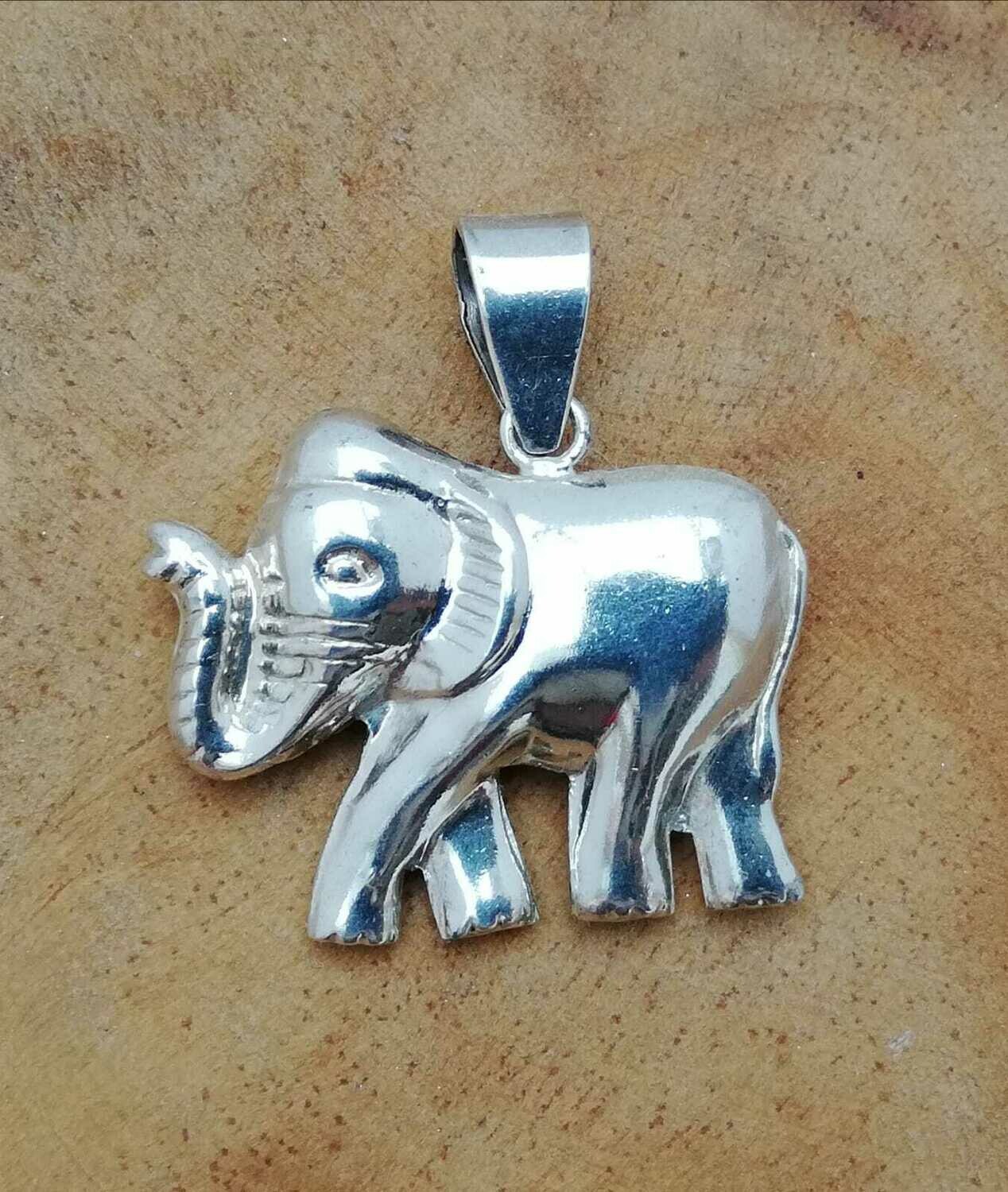 Glücks Elefant, Echt Silber 925 Anhänger