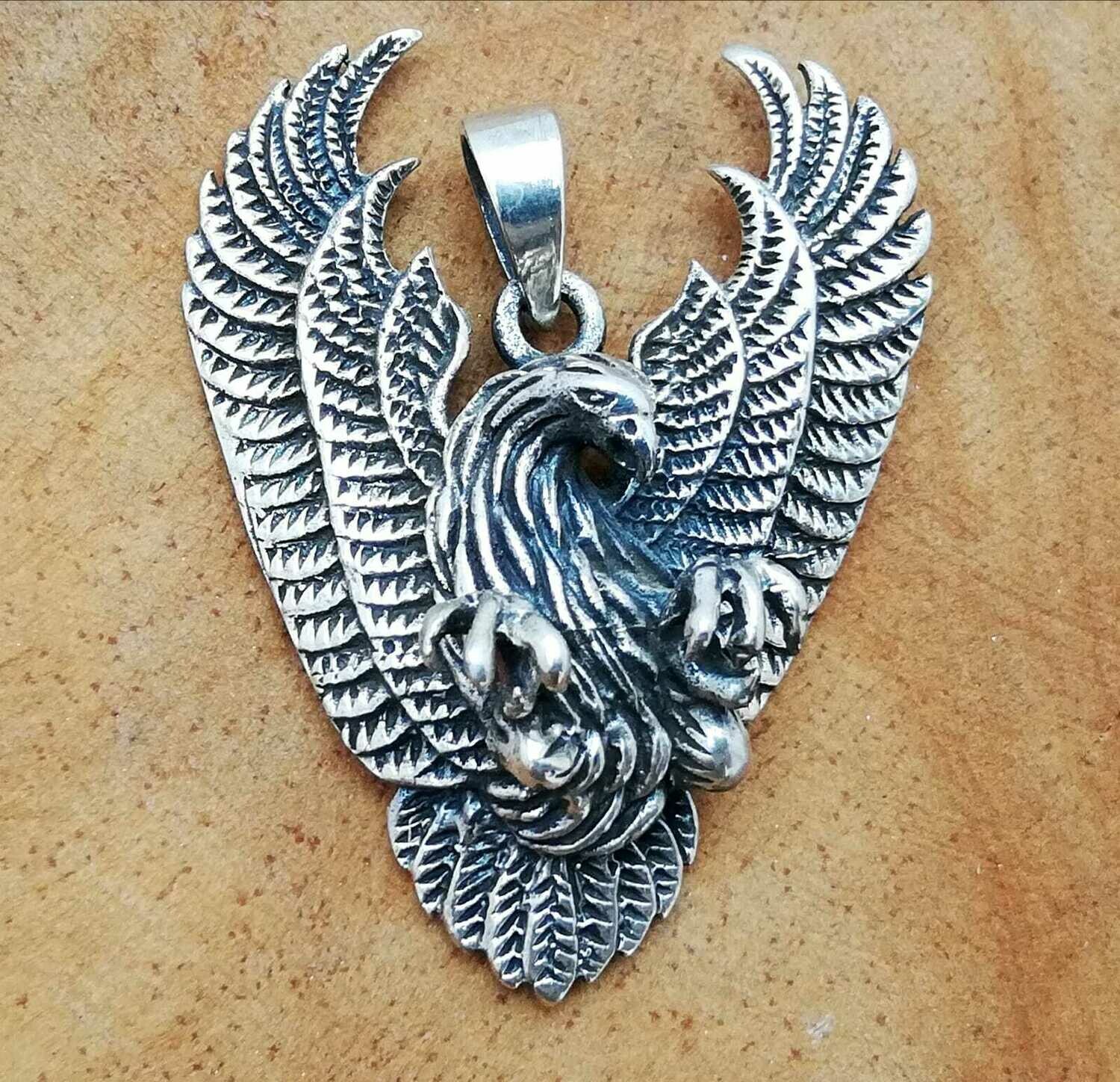 Adler, Echt Silber 925 Anhänger