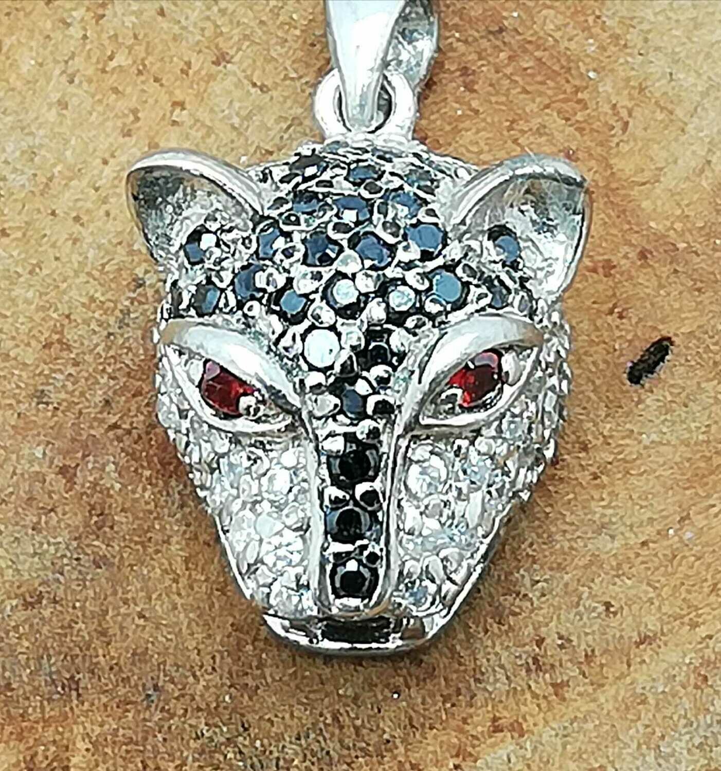Panther, Echt Silber 925 Anhänger