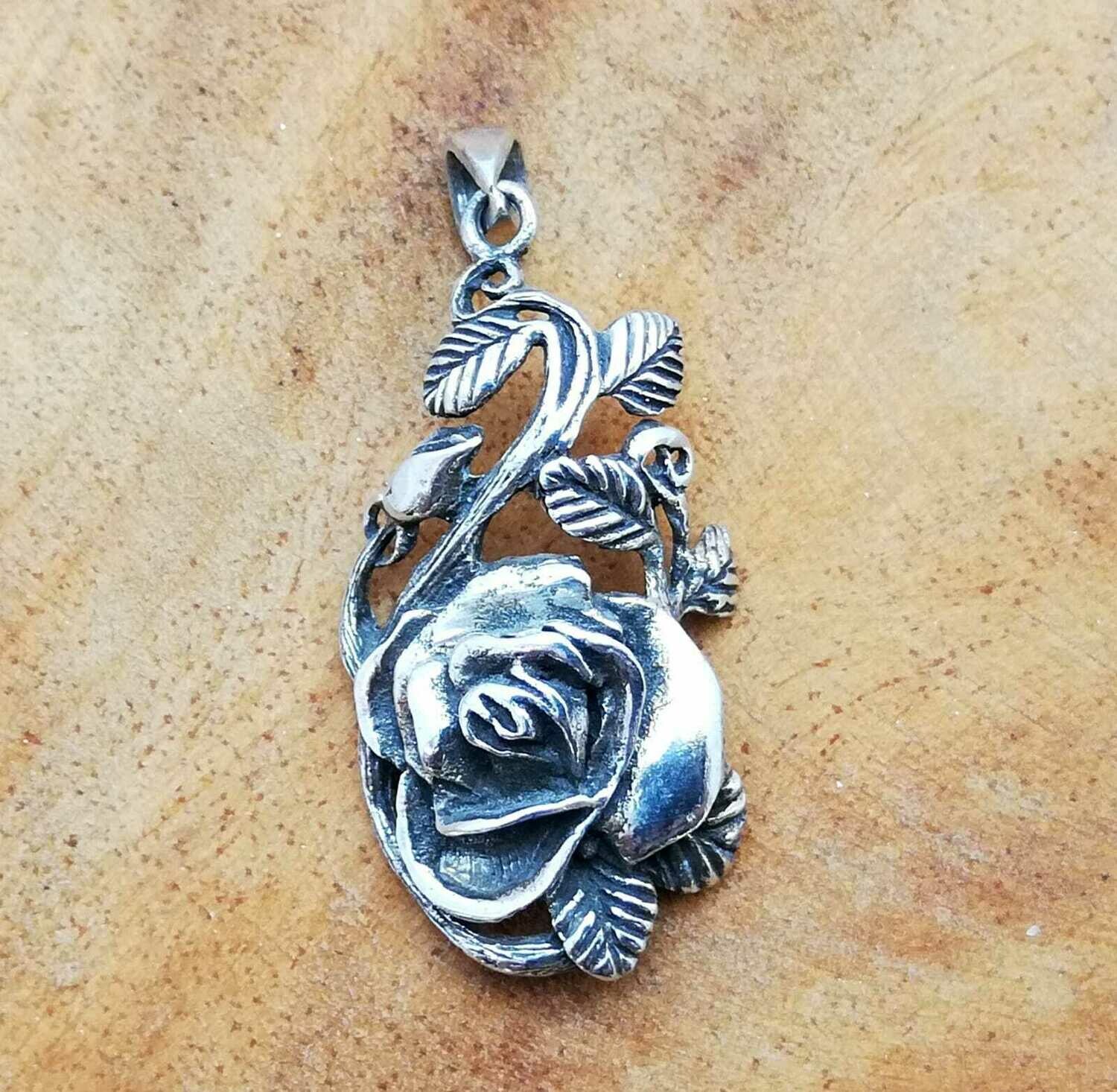 Rose, 925 Sterling Silber