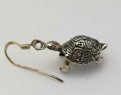Schildkröten Ohrringe, Echt Silber 925,Paarpreis