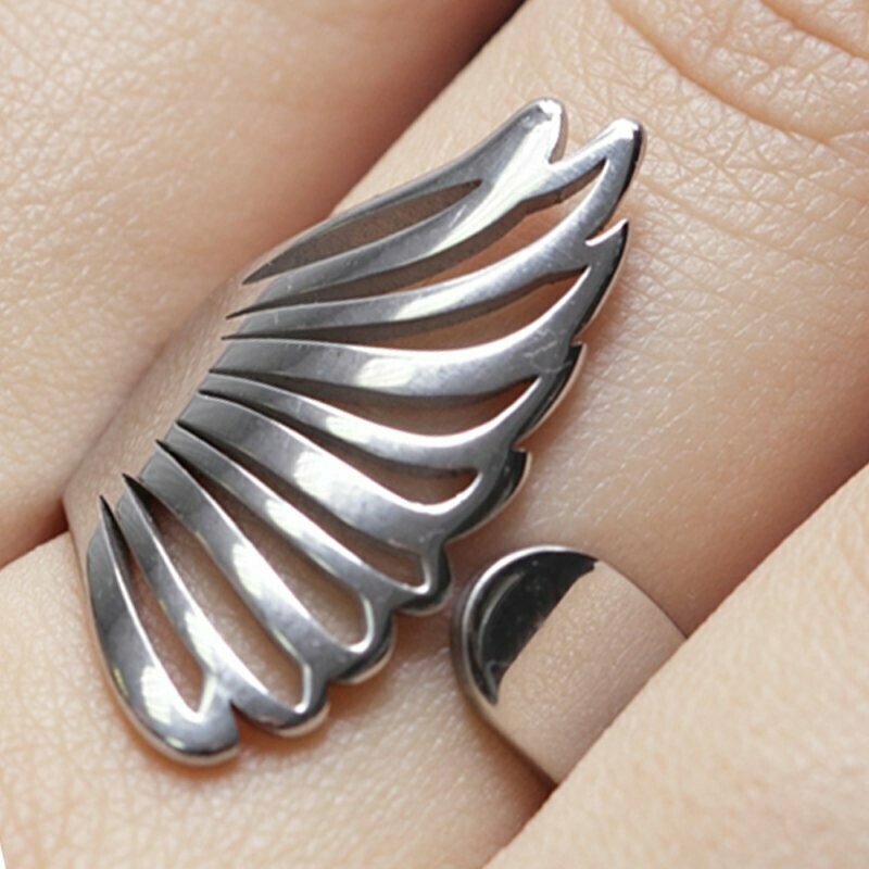 Eleganter Damen Edelstahlring