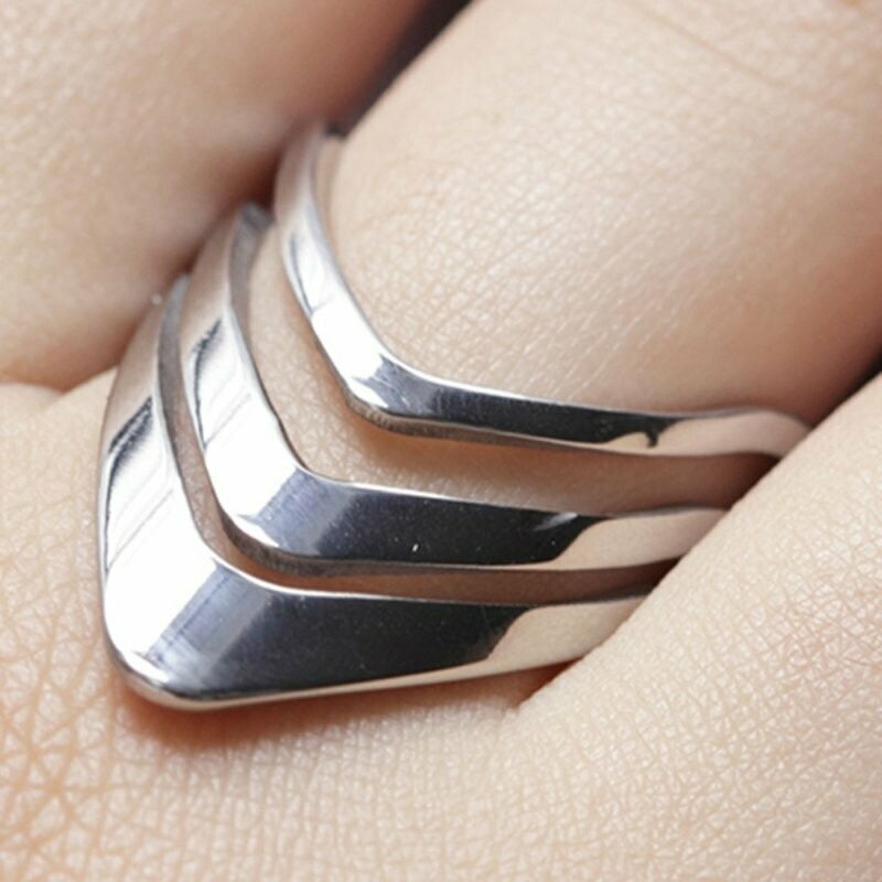 Eleganter Damen Edelstahlring
