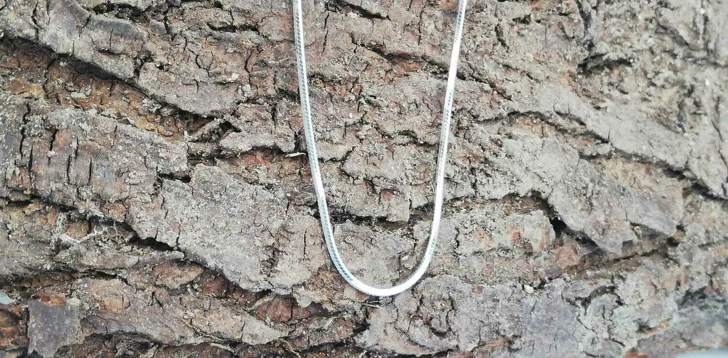Schlangenkette, 925 Sterling Silber, 50 cm