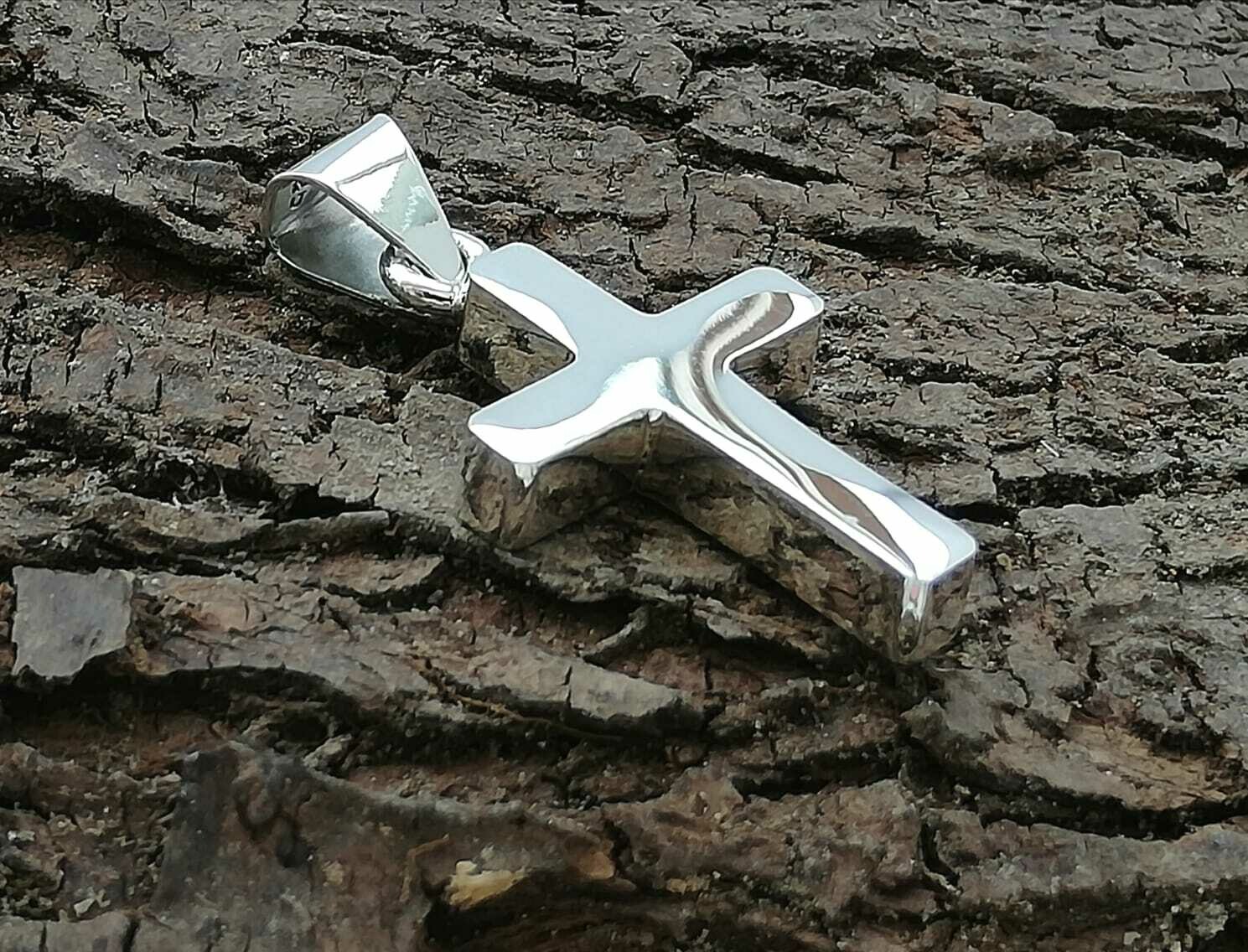 Klassisches Kreuz, Anhänger, 925 Sterling Silber