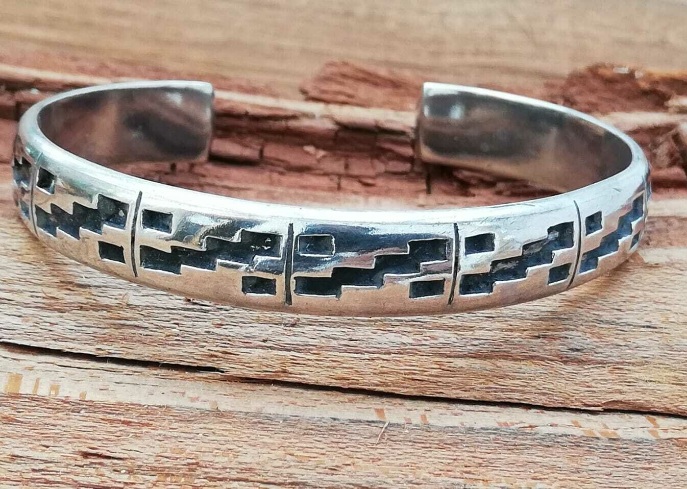 Massiver Echt Silber Armreif, 925 Sterling Silber, 61mm Innendurchmesser, verstellbar (flexibel)