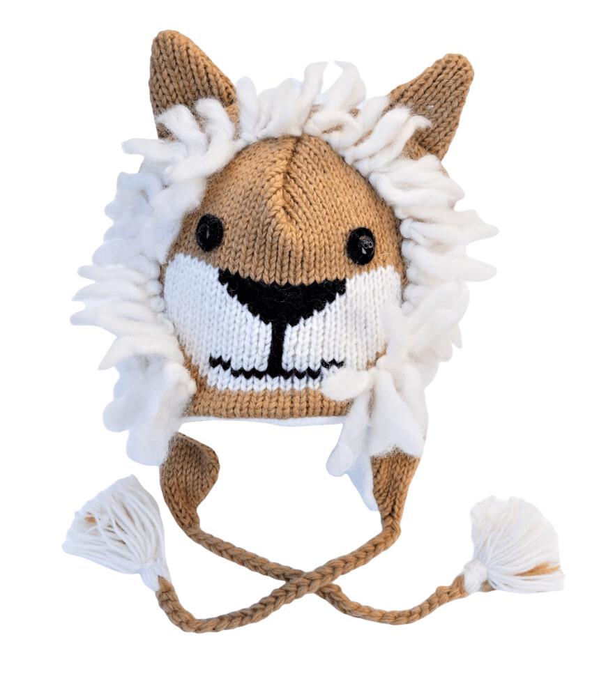 Löwe, in braun/beige
