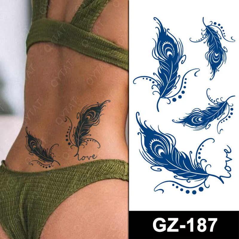Temporary Tattoo...Sieht aus wie Echt...Jagua Tattoo...Hält 2 Wochen lang