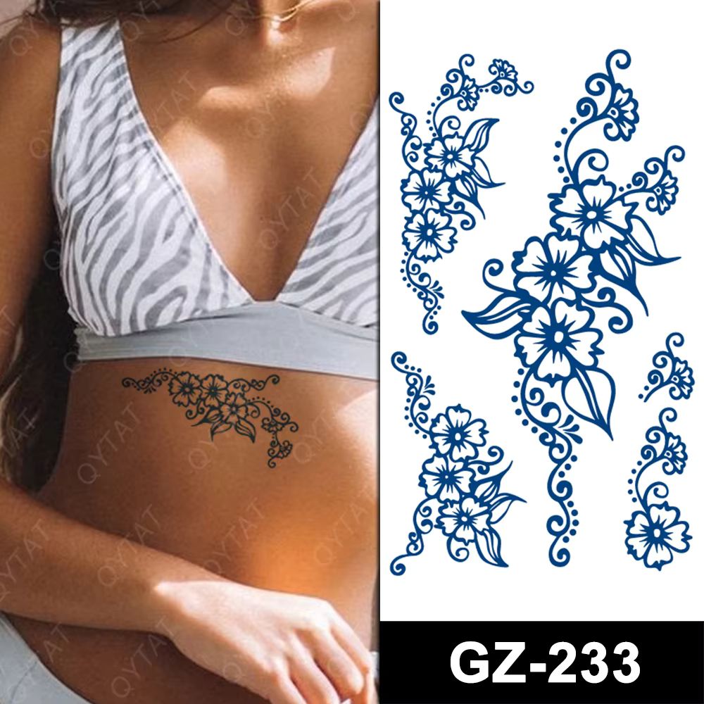 Temporary Tattoo...Sieht aus  wie Echt...Jagua Tattoo...Hält 2 Wochen lang