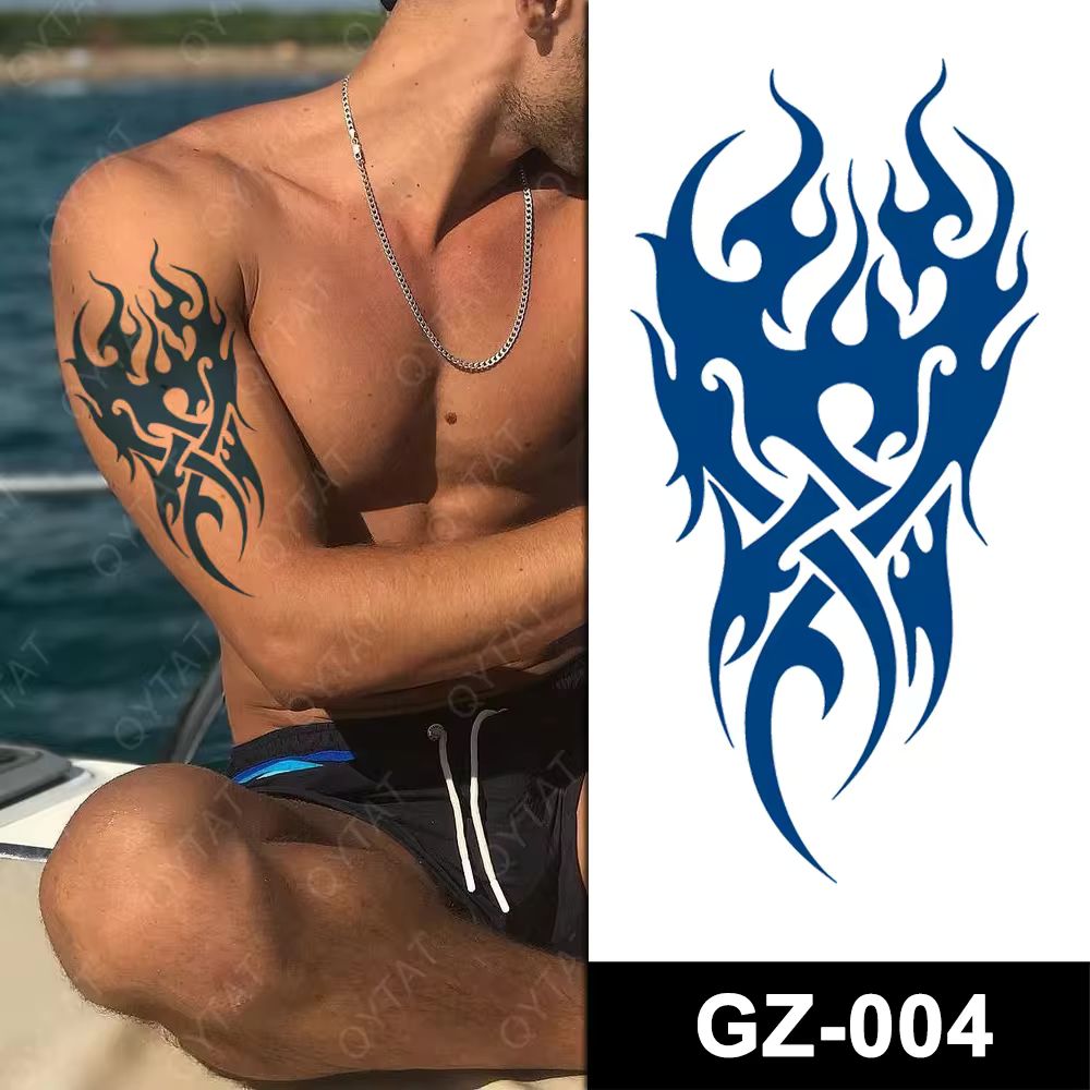 Temporary Tattoo...Sieht aus  wie Echt...Jagua Tattoo...Hält 2 Wochen lang
