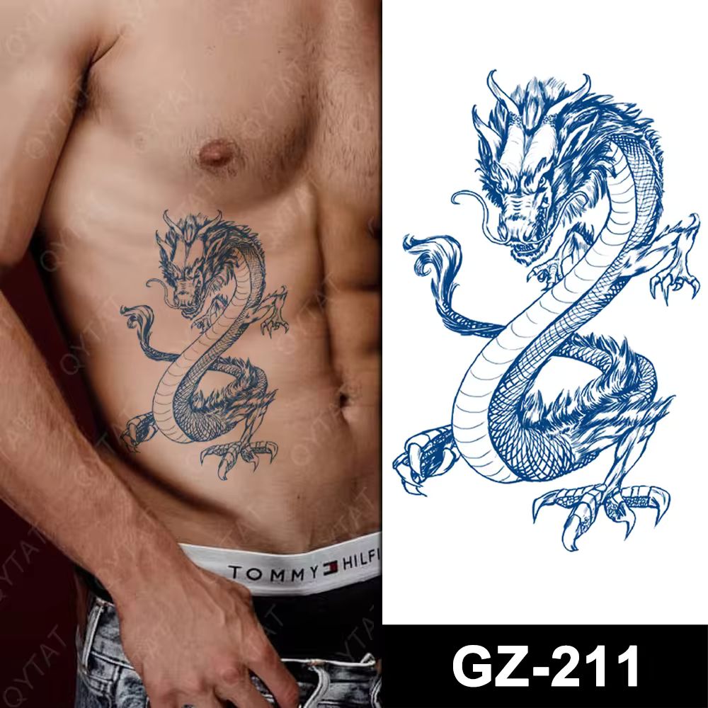 Temporary Tattoo...Sieht aus  wie Echt...Jagua Tattoo...Hält 2 Wochen lang