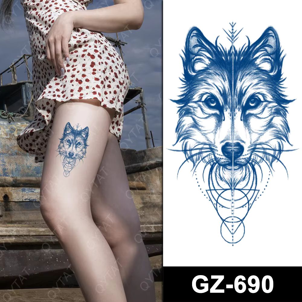 Temporary Tattoo...Sieht aus  wie Echt...Jagua Tattoo...Hält 2 Wochen lang