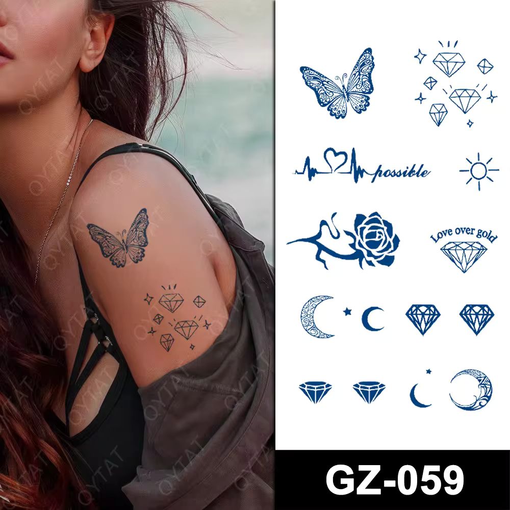 Temporary Tattoo...Sieht aus  wie Echt...Jagua Tattoo...Hält 2 Wochen lang