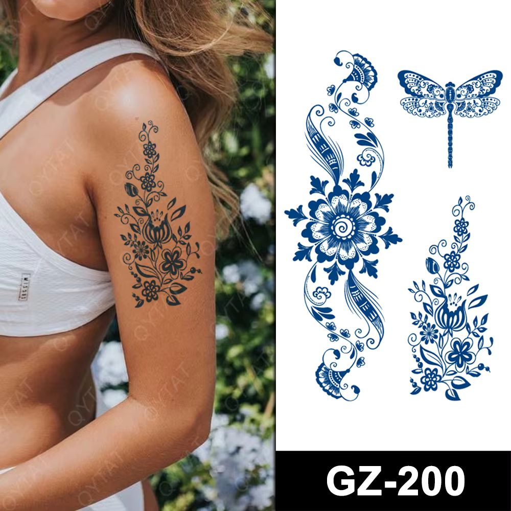 Temporary Tattoo...Sieht aus  wie Echt...Jagua Tattoo...Hält 2 Wochen lang