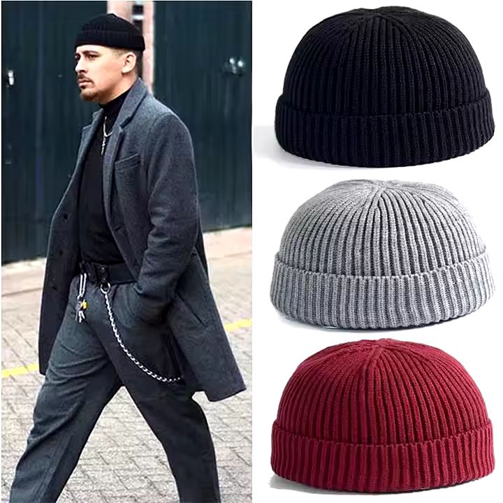 Hafen Mütze, Docker Hat, Gestrickte Winter Beanies, Rip Beanies, Modische Kopfbedeckung für Sie und Ihn