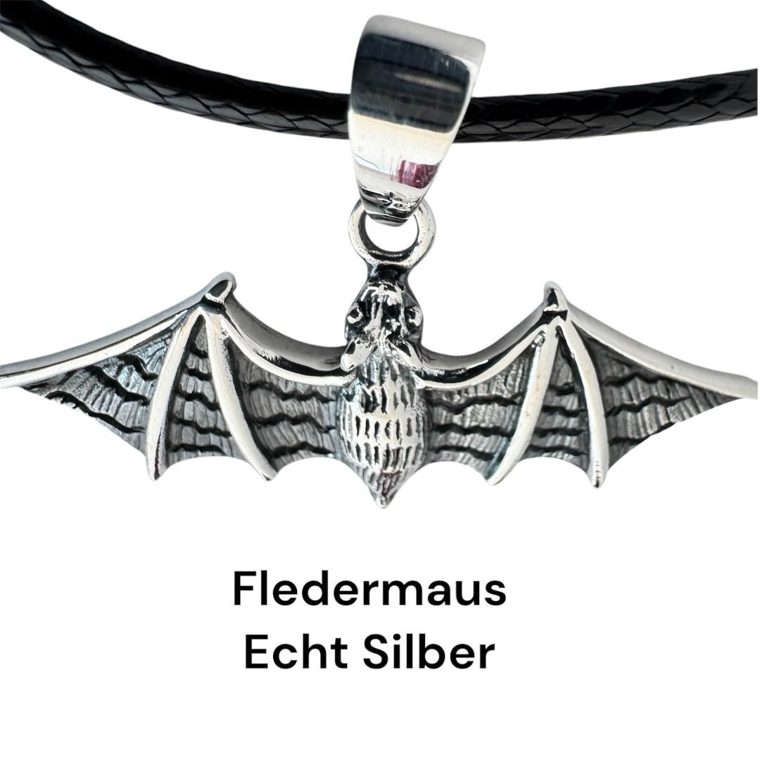 Fledermaus Anhänger aus Echt Silber 925, Bat Pendant