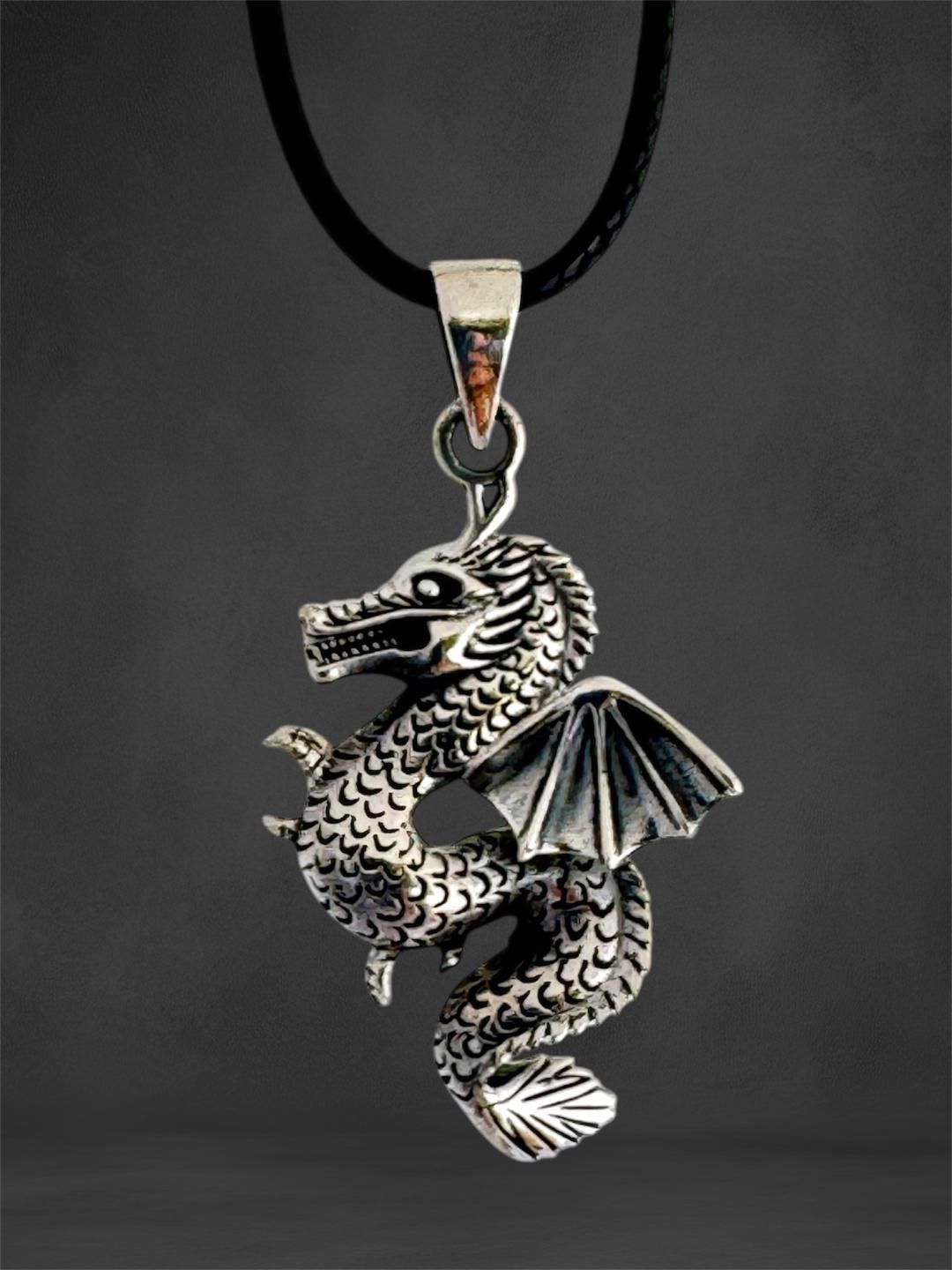 Drachen, Echt Silber 925, Dragon Pendant Sterling Silver 925