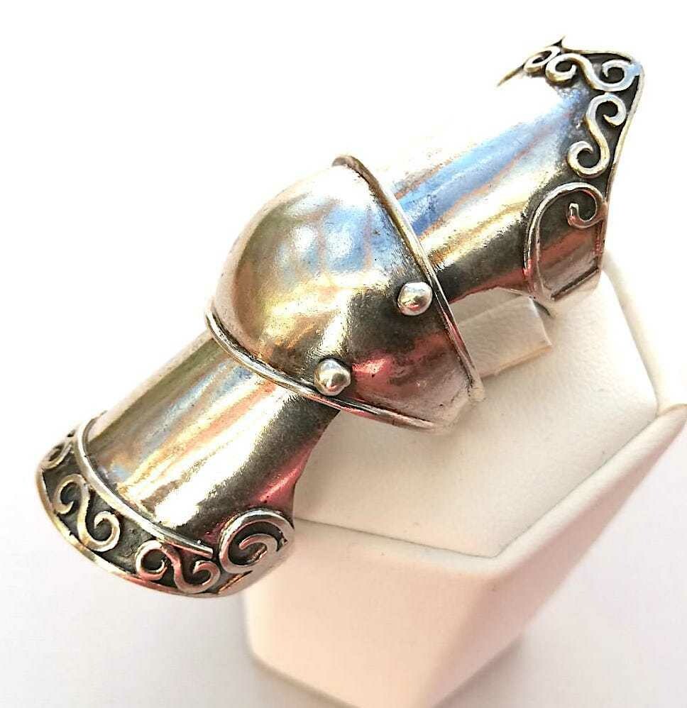 Ritter Ring, 925 Sterling Silber, Ganzfingerring