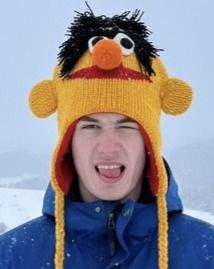 Bert..mollig warm gefüttert, handgestrickte Echt Woll-Mütze Innen komplett mit Polar-Fleece gefüttert, handmade