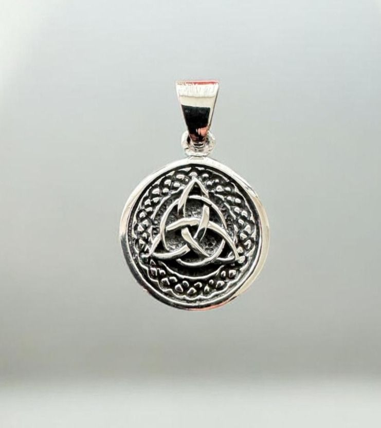 Keltische Triskele in Silber, 925 Sterling Silber, Ketten Anhänger, Celtic Triskele Pendant Silver