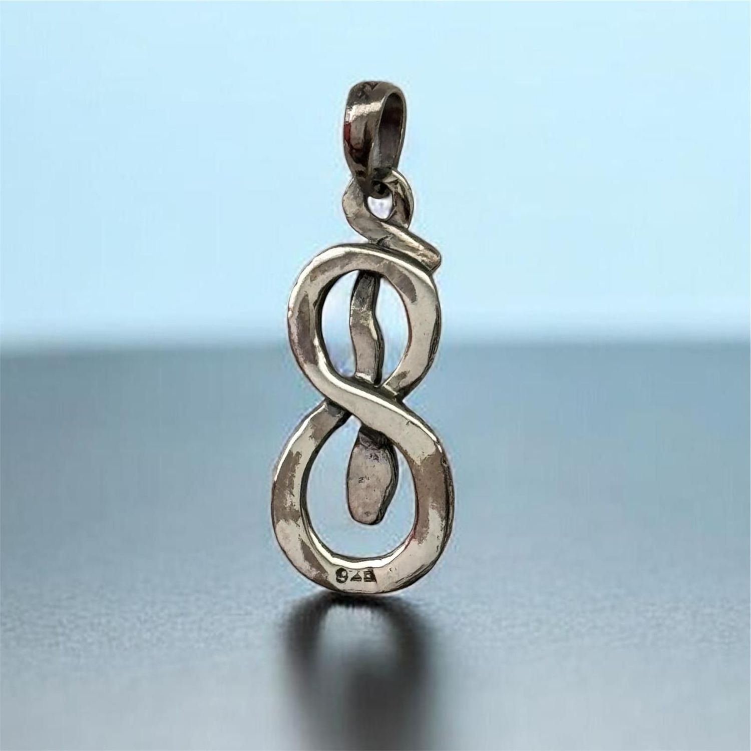 Schlange, Snake, Infinity Schlange, Anhänger aus Echt Silber 925, Infinity Snake Pendant