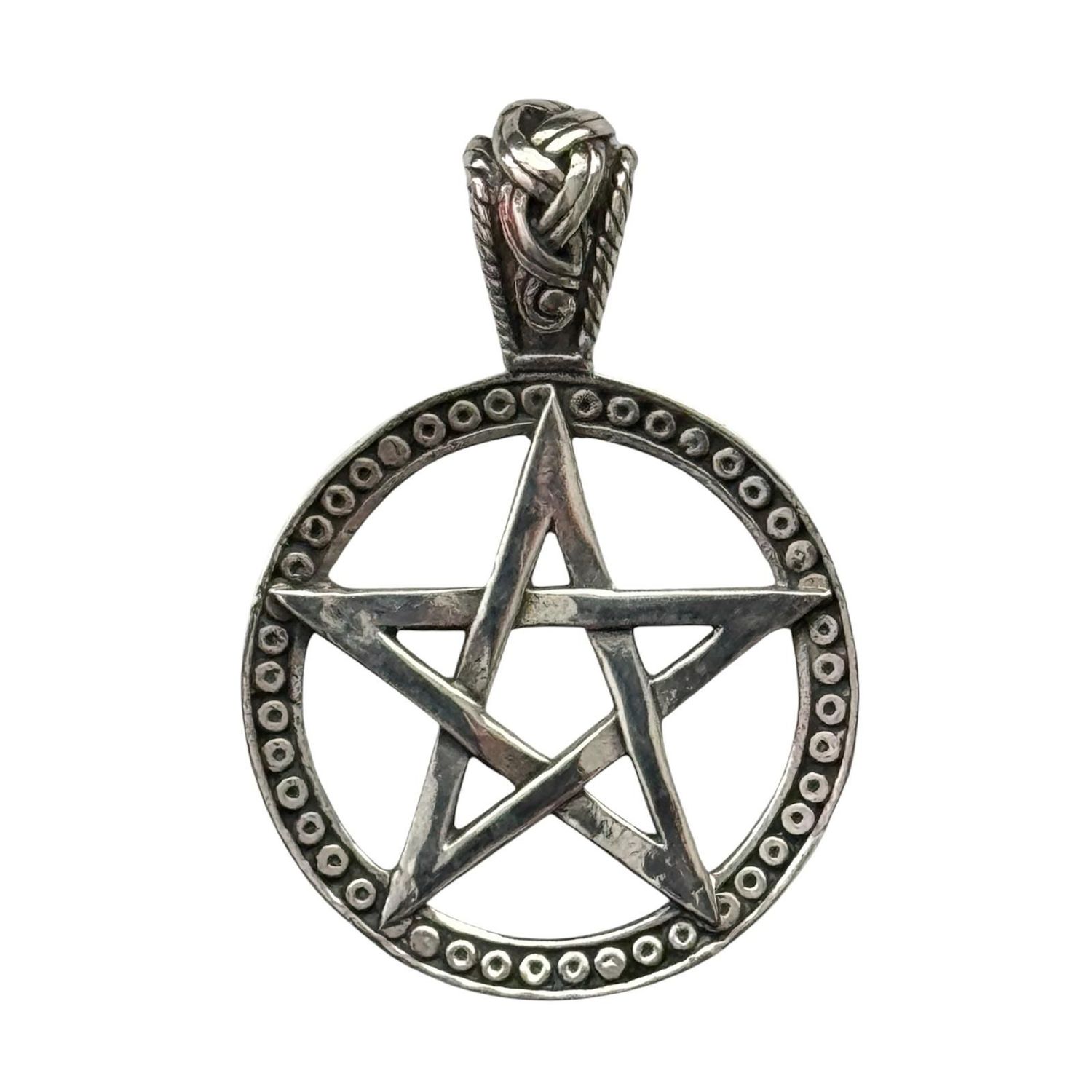 Pentagramm, Echt Silber 925 Anhänger, Schutzamulett Pentagramm aus Echt Silber