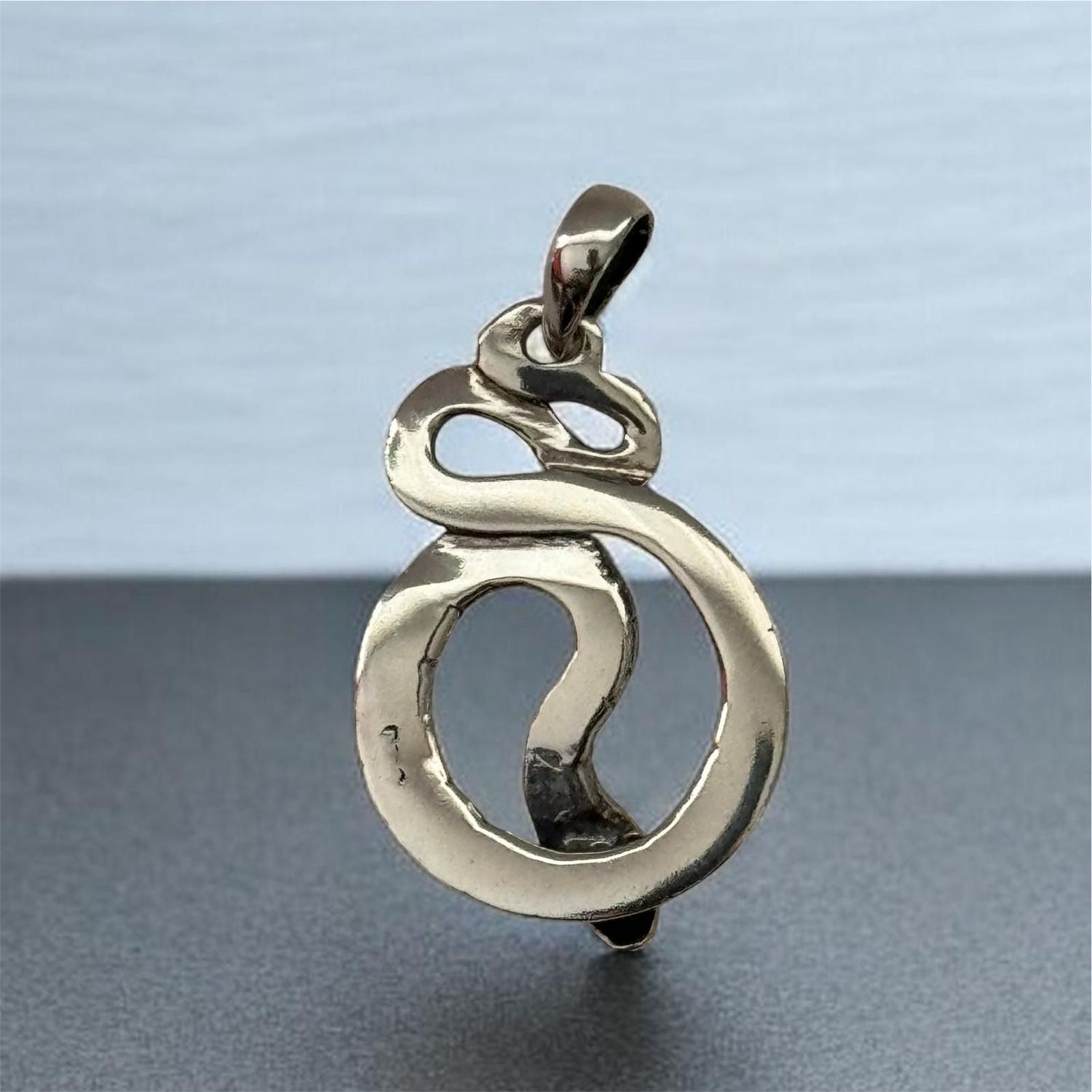 Schlange, Snake, Infinity Schlange, Anhänger aus Echt Silber 925, Infinity Snake Pendant