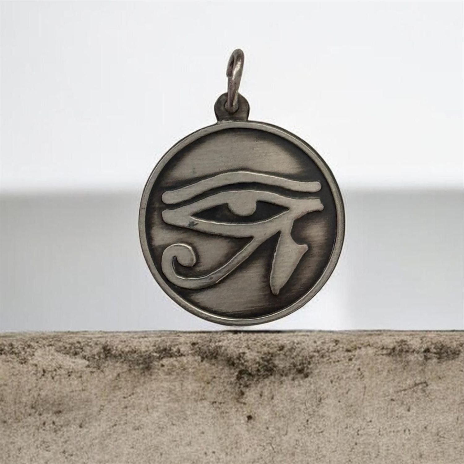 Auge von Horus. Utchat, RA, Thoth und der Maat, Echt Silber Anhänger 925