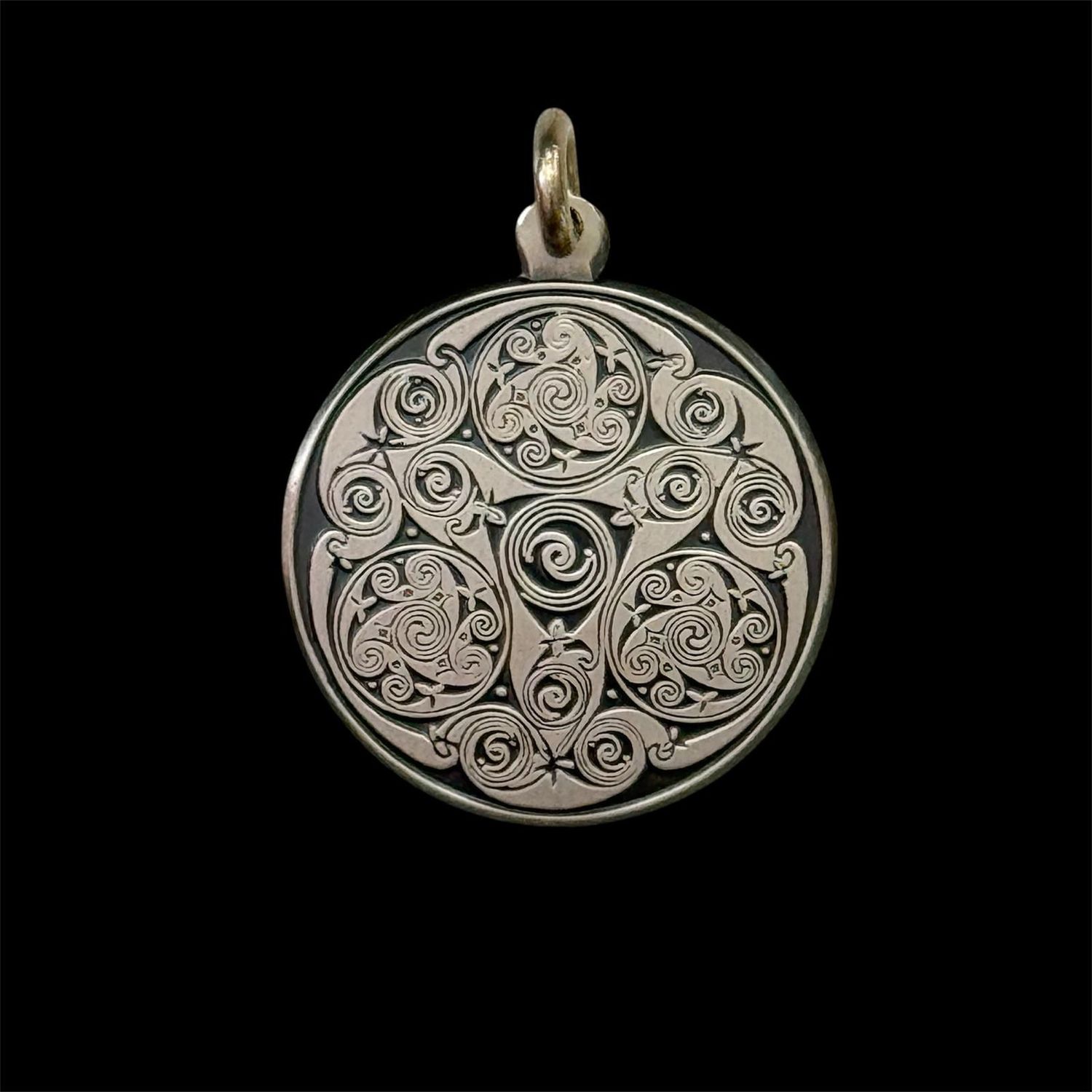Keltische Triskele in Silber, 925 Sterling Silber, Ketten Anhänger, Celtic Triskele Pendant Silver