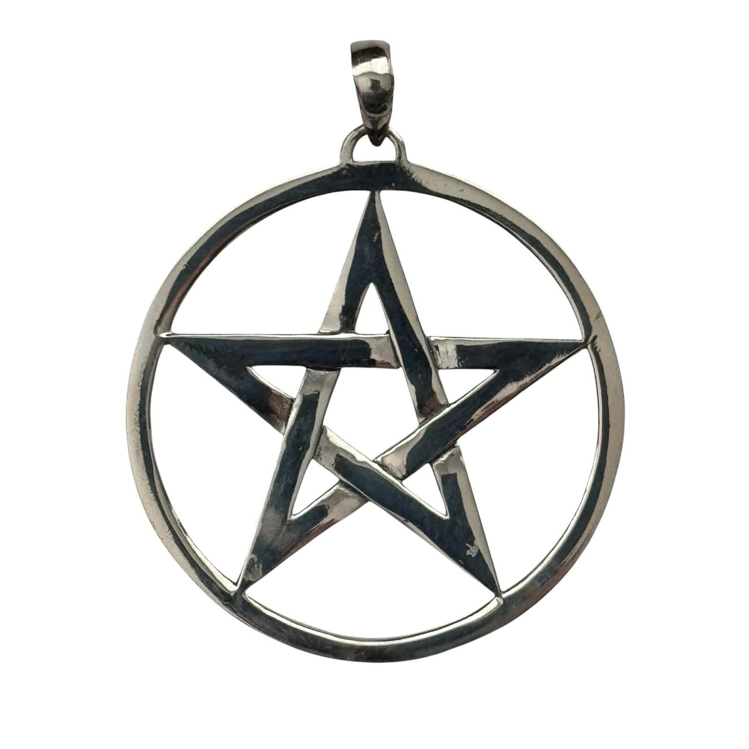 Pentagramm, Echt Silber 925 Anhänger, Schutzamulett Pentagramm aus Echt Silber