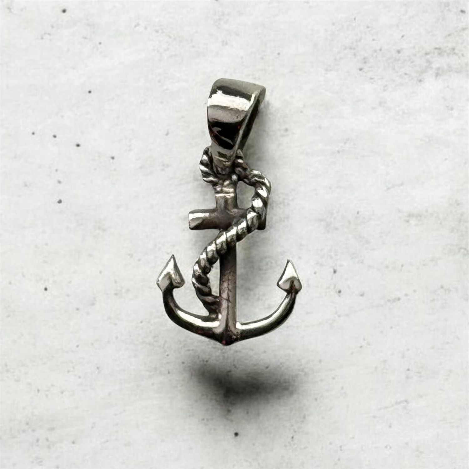 Anker , Echt Silber 925 Anhänger für Stabilität und Anpassungsfähigkeit, Anchor Silver Pendant