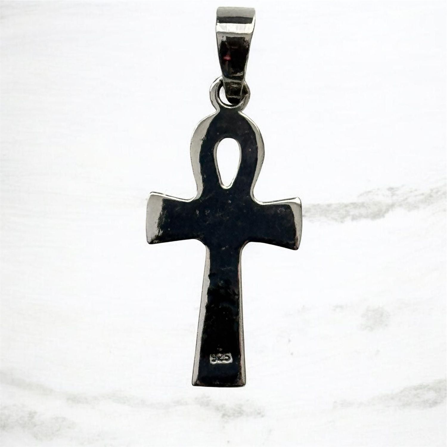 Ankh, Kreuz für das ewige Leben,  Kreuz Anhänger, 925 Sterling Silber, Ägyptisches Lebenssymbol