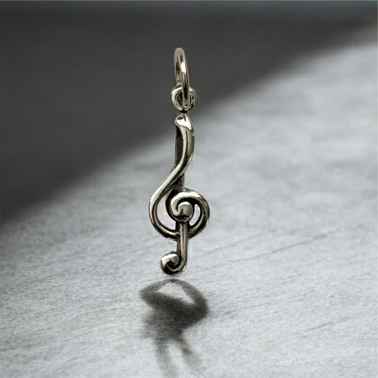 Notenschlüssel, Violinenschlüssel aus Echt Silber 925, clef silver pendant