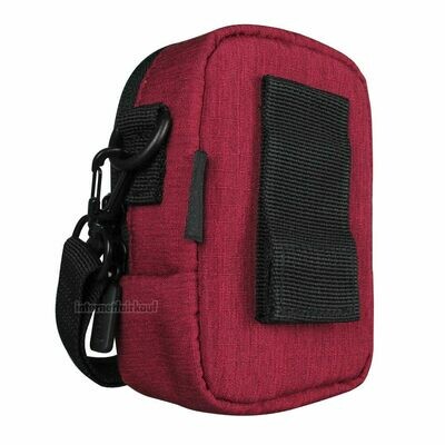 Gürteltasche Schultertasche rot passend für Canon PowerShot SX700 HS