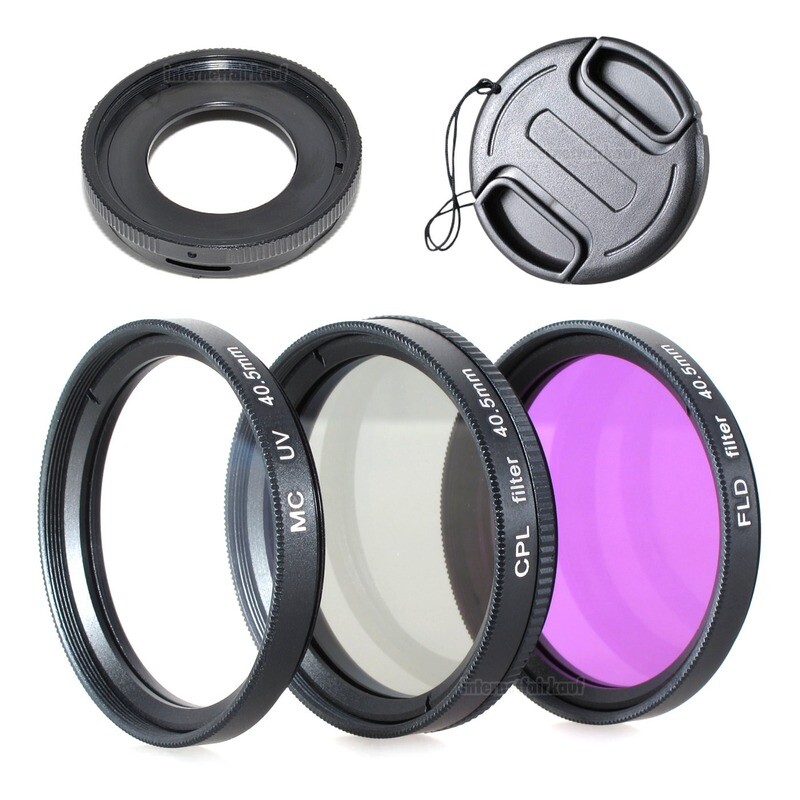 Zubehörset passend für Olympus TG1 TG2 TG3 TG4 TG5 TG6 TG7- 3 Filter Adapter