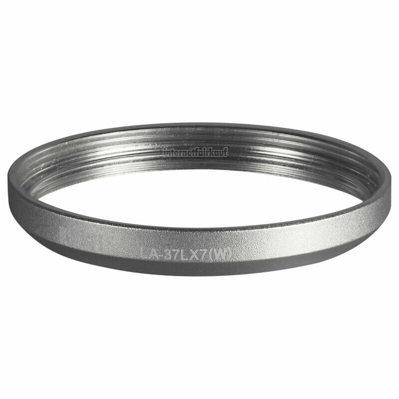 Kiwifotos LA-37LX7(W) - Filter-Adapter für Panasonic LX7, silber