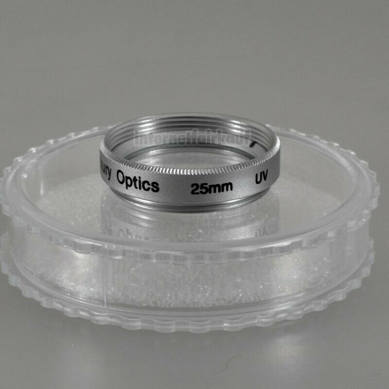 UV Ultraviolett Filter 25mm silber