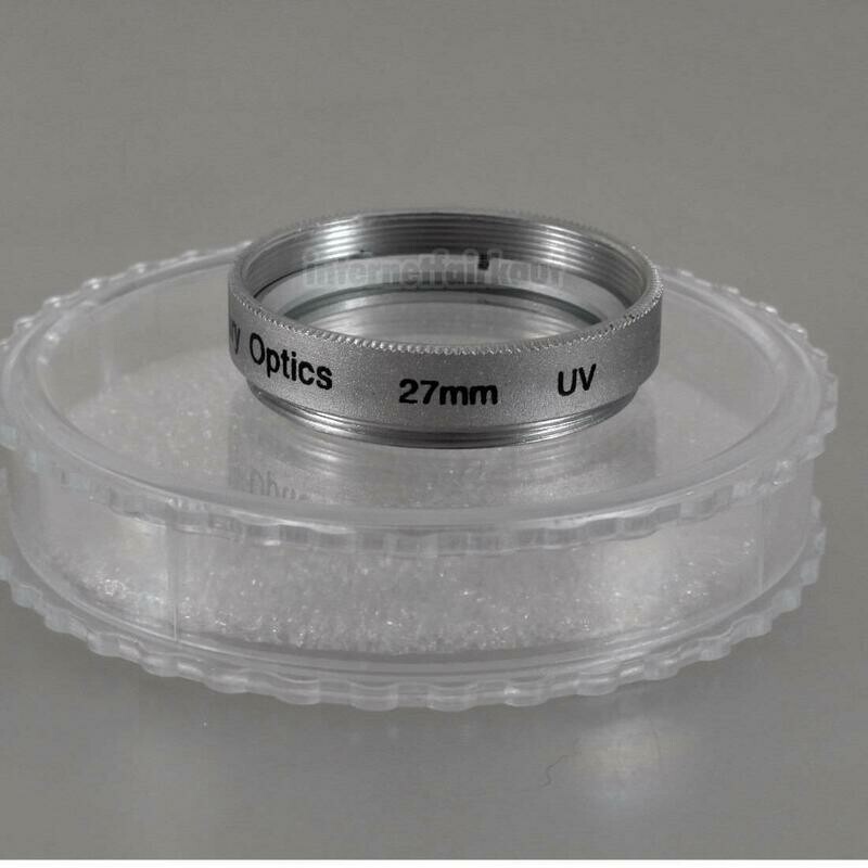 UV Ultraviolett Filter 27mm silber