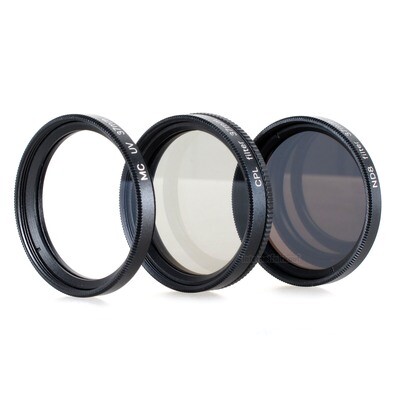 UV + Pol + ND8 Filter passend für JVC GZ-R435 und JVC GZ-RX645