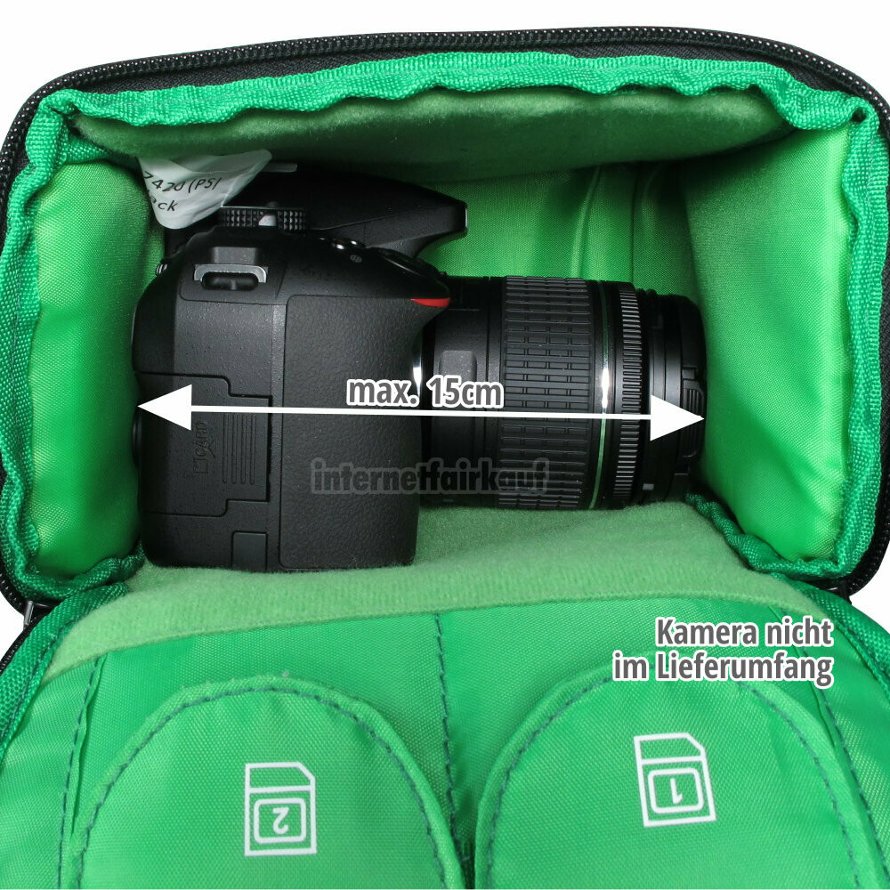 Kameratasche passend für Nikon D3400 - Fototasche