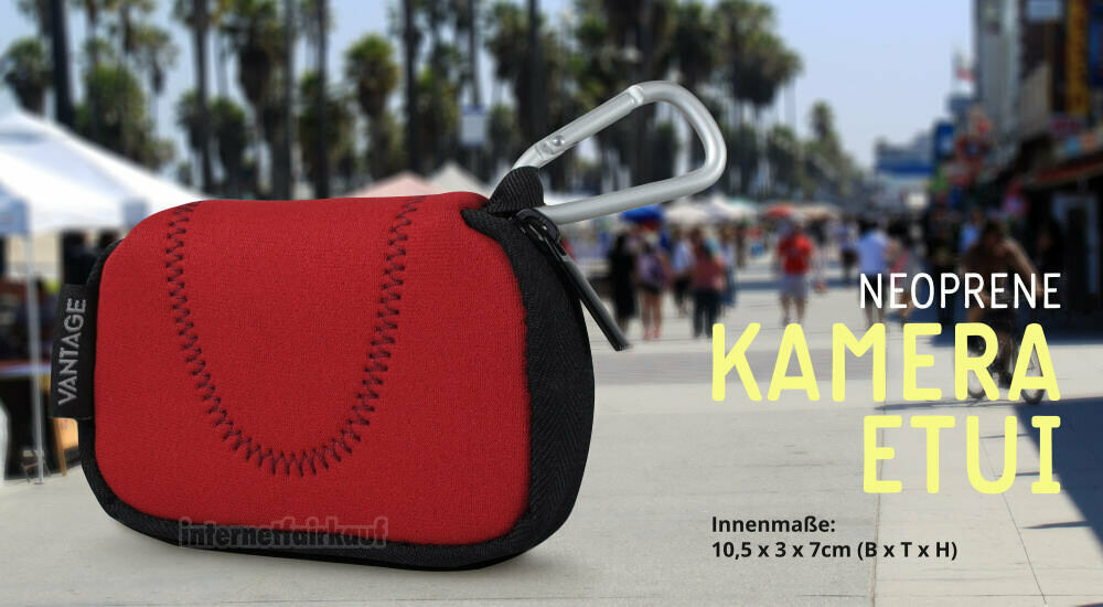 Kamera-Etui rot passend für Canon IXUS 185