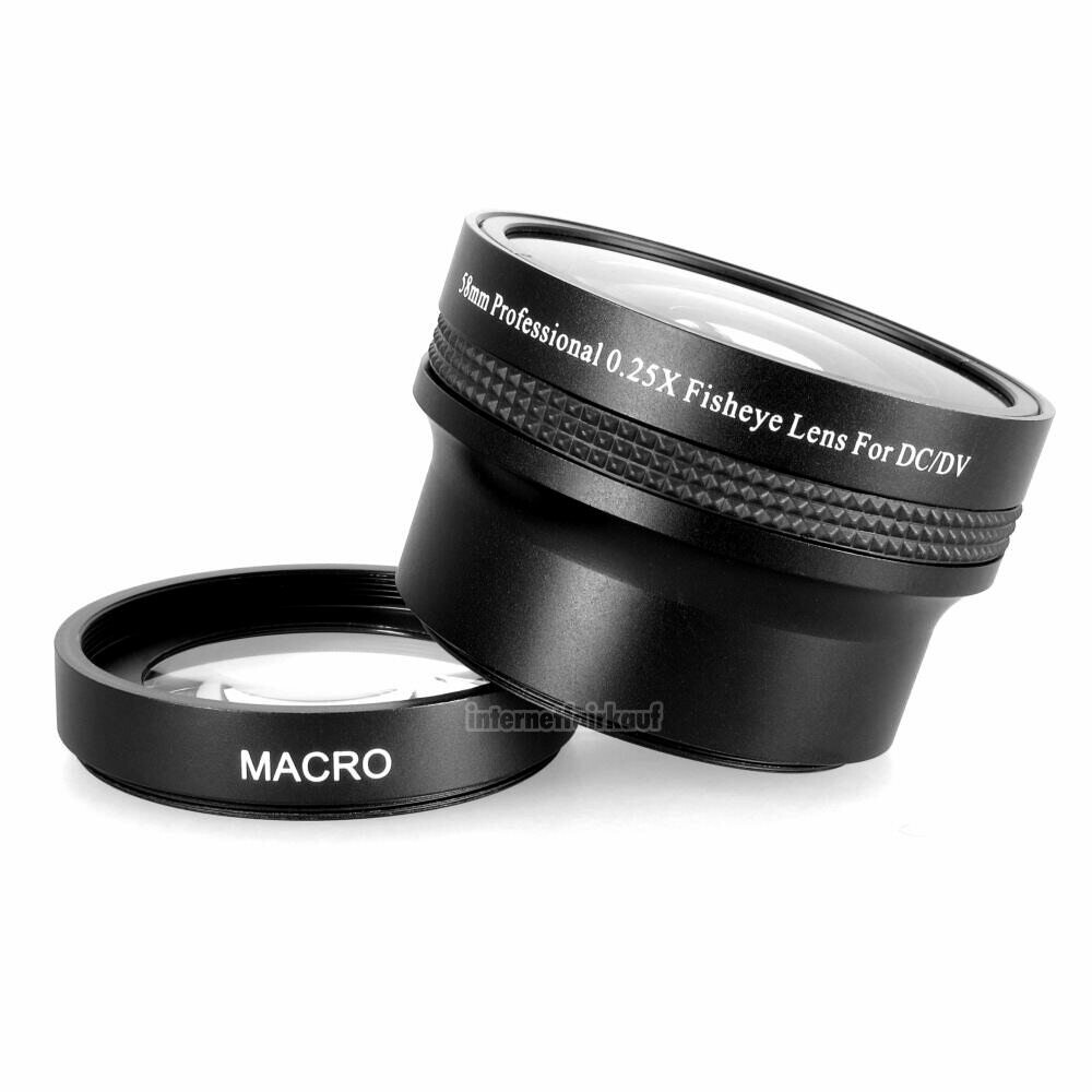 0.25x Fisheye Vorsatz passend für Canon Powershot G1X Mark II
