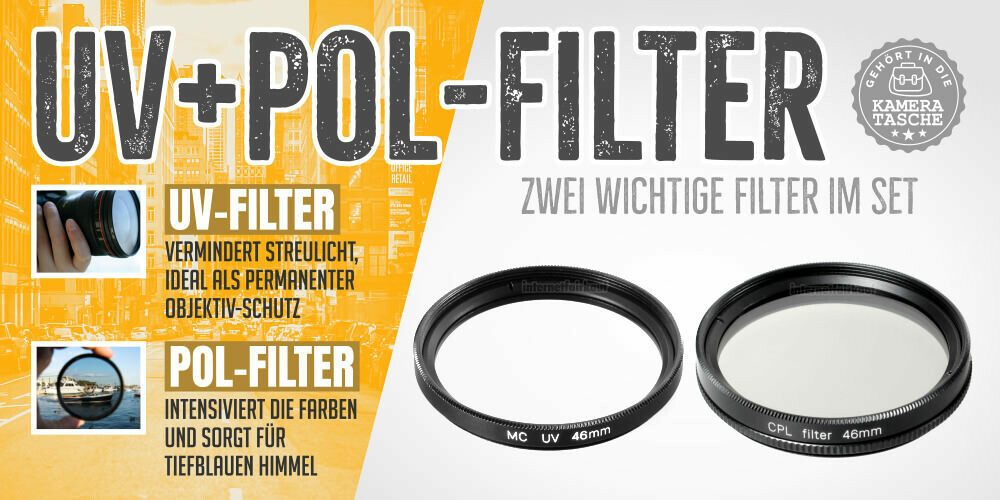 UV + Polfilter passend für Panasonic Lumix FZ38 FZ28 FZ18