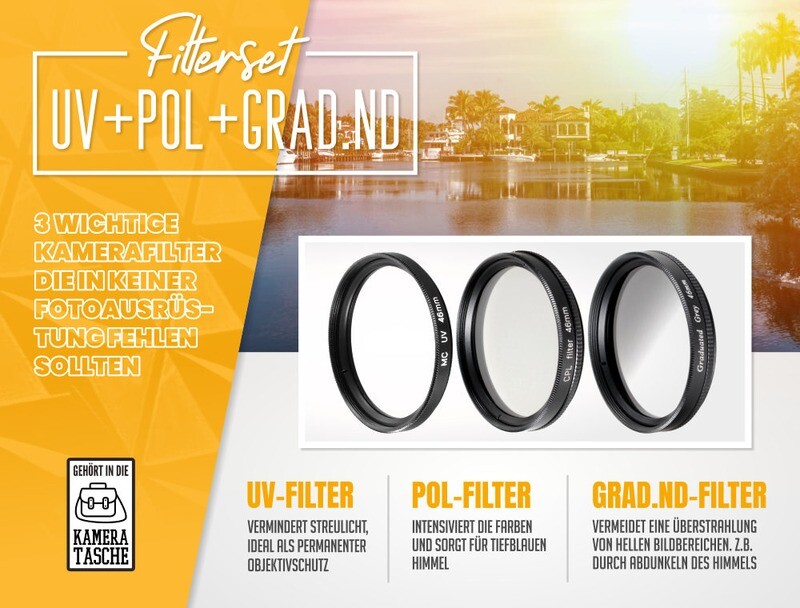 UV + Pol + Grauverlaufsfilter 46mm