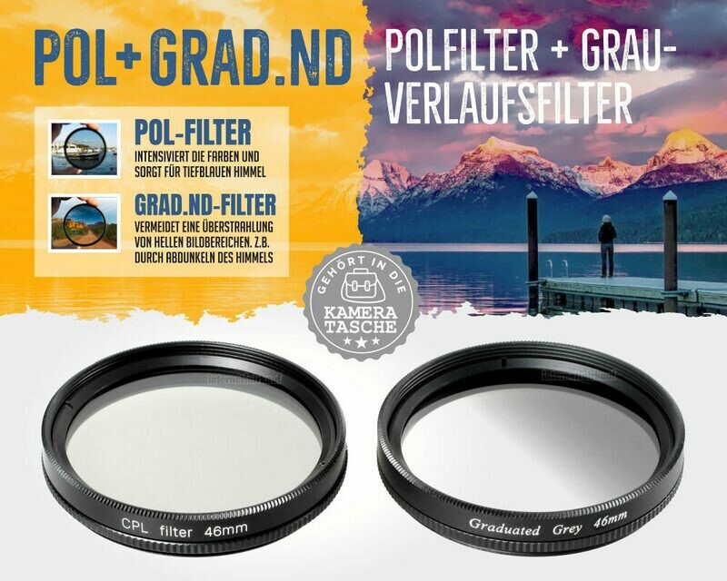 Pol + Grauverlaufsfilter 46mm