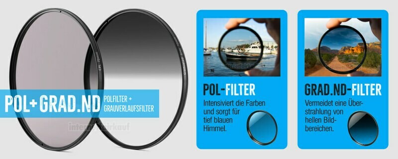Pol + Grauverlaufsfilter 72mm