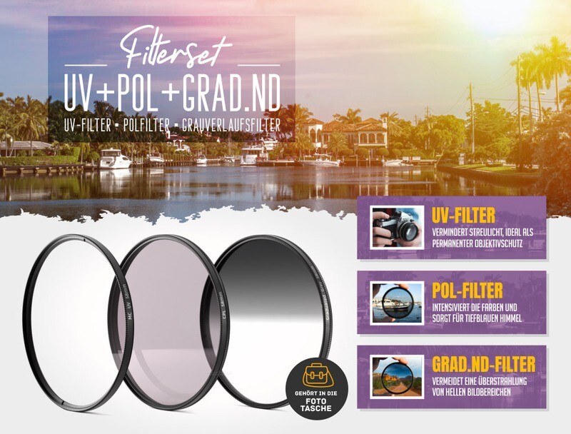 UV + Pol + Grauverlaufsfilter 58mm
