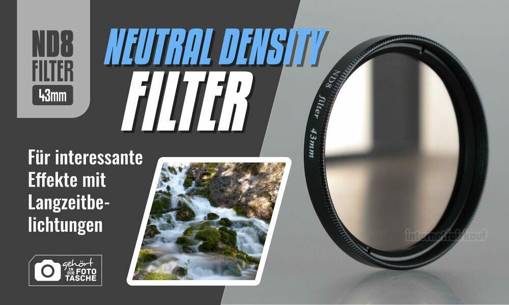 Graufilter ND8 passend für Samsung NX3300 NX3000 und 16-50mm Objektiv